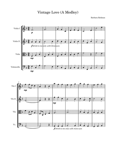 Vintage Love (A Medley)