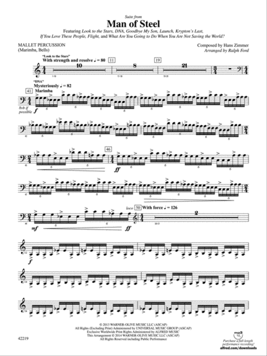Man of Steel, Suite from: Mallets