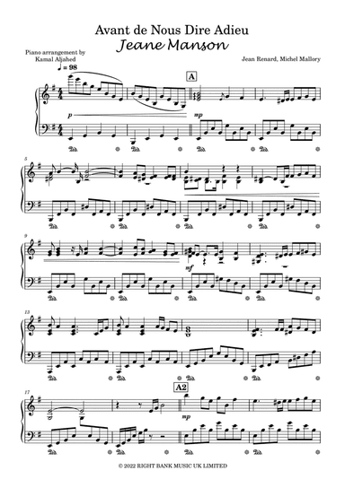 Avant De Nous Dire Adieu