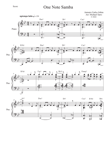One Note Samba (samba De Uma Nota So)