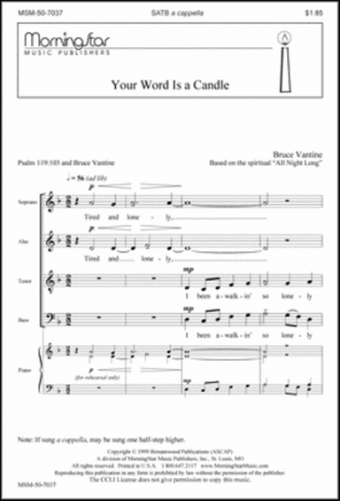 Your Word Is a Candle