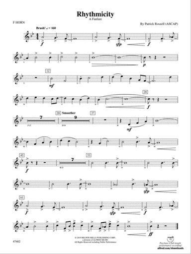 Rhythmicity: 1st F Horn
