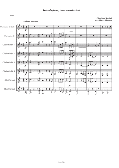 Introduction, theme and variations.