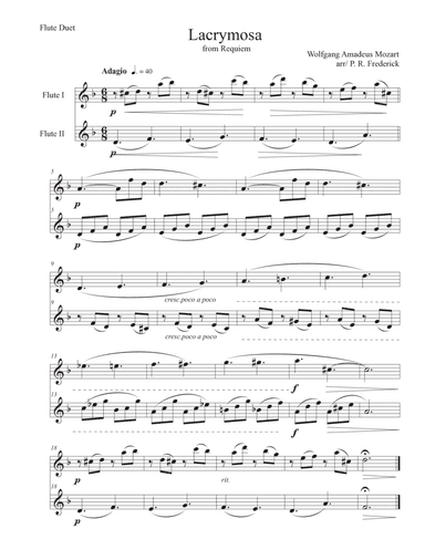 Lacrymosa�(Flute duet)