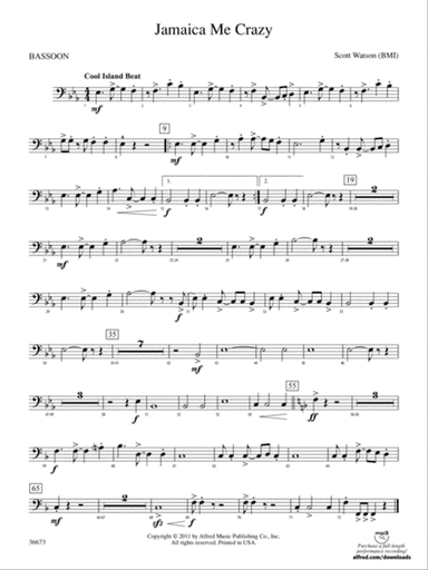 Jamaica Me Crazy: Bassoon