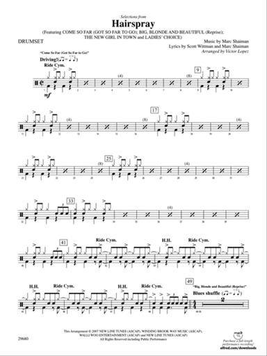 Hairspray, Selections from: Drums