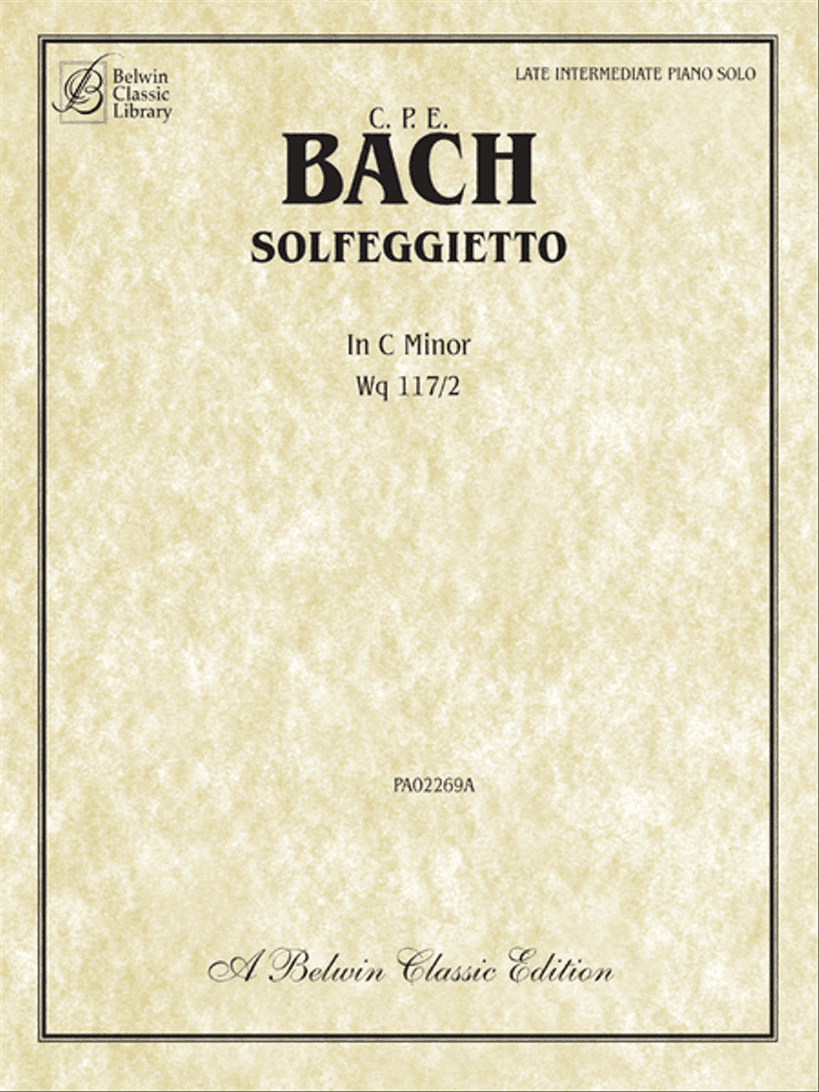 Solfegietto in C Minor, Wq117/2
