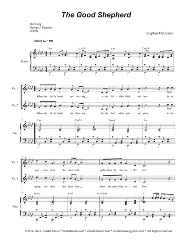 The Good Shepherd (2-part choir - (SA)