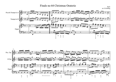 Finale 64 from Christmas Oratorio