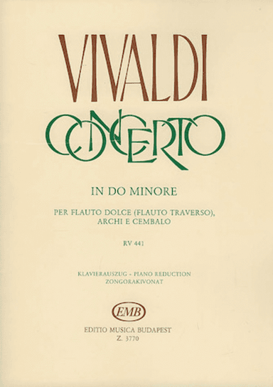 Concerto in C Minor for Flute, Strings and Continuo, RV 441
