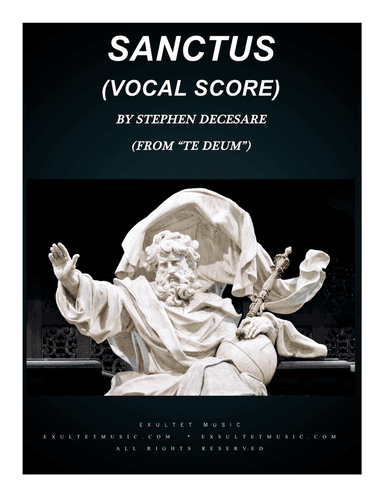 Sanctus (from "Te Deum") (Vocal Score)