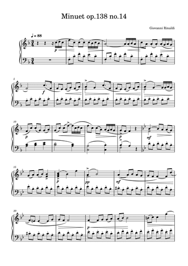 Minuet op.138 no.14