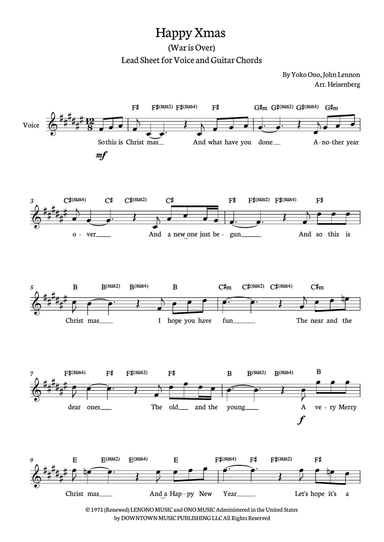 Happy Xmas (war Is Over)