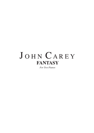 Fantasy for Two Pianos