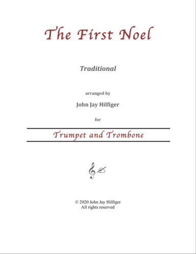 The First Noel for Trumpet and Trombone