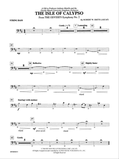 The Isle of Calypso (from The Odyssey (Symphony No. 2)): String Bass