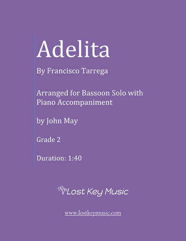 Adelita-Bassoon Solo (Optional Piano Accompaniment)