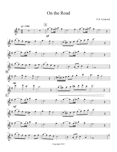 On the Road (Tenor Sax Solo)
