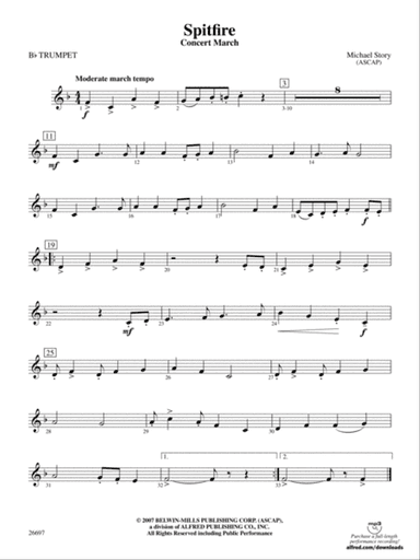 Spitfire: 1st B-flat Trumpet