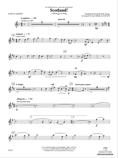 Scotland!: 1st B-flat Clarinet