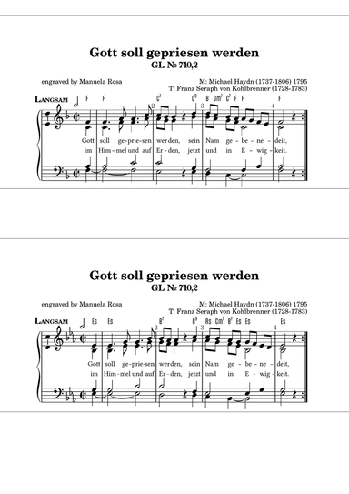 Gott soll gepriesen werden (Gotteslob 710, Haydnmesse, Gloria)