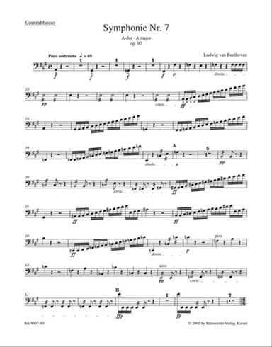 Symphony, No. 7 A major, Op. 92