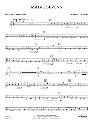 Magic Sevens - Eb Baritone Saxophone