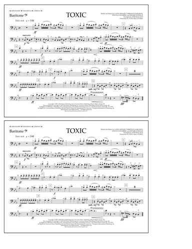 Toxic (arr. Tom Wallace) - Baritone B.C.
