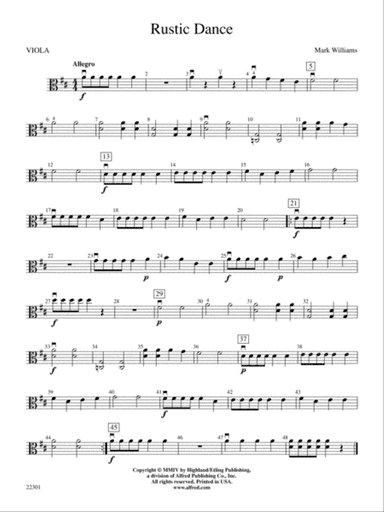 Rustic Dance: Viola