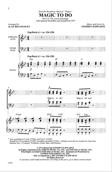 Magic to Do (from Pippin)