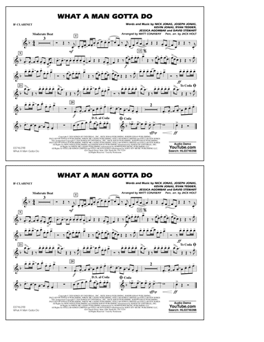 What a Man Gotta Do (arr. Jack Holt and Matt Conaway) - Bb Clarinet