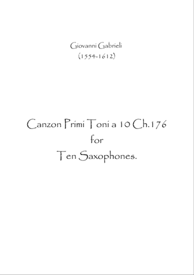 Canzon Primi a 10 Ch.176