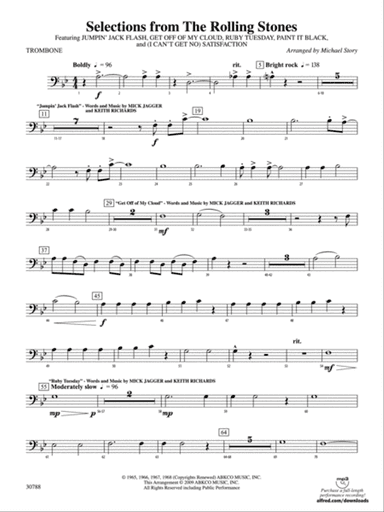 Selections from The Rolling Stones: 1st Trombone