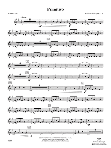 Primitivo: 1st B-flat Trumpet