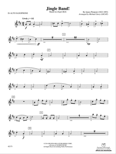 Jingle Band!: E-flat Alto Saxophone