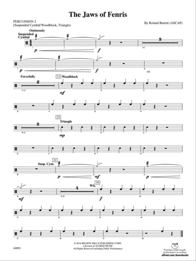 The Jaws of Fenris: 2nd Percussion