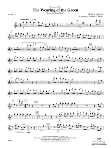 The Wearing of the Green (from the Irish Suite): Flute
