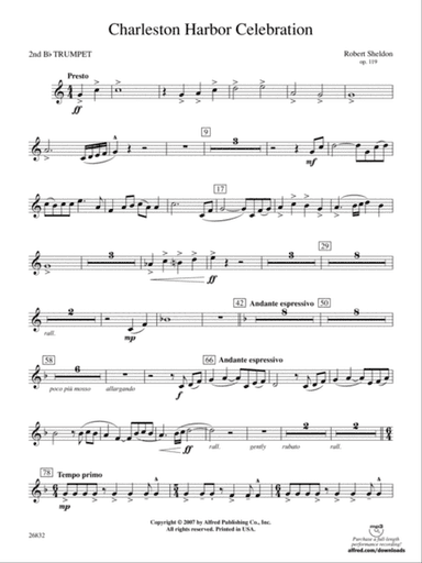 Charleston Harbor Celebration: 2nd B-flat Trumpet