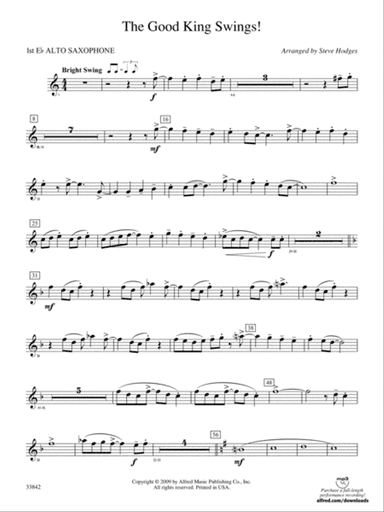 The Good King Swings!: E-flat Alto Saxophone