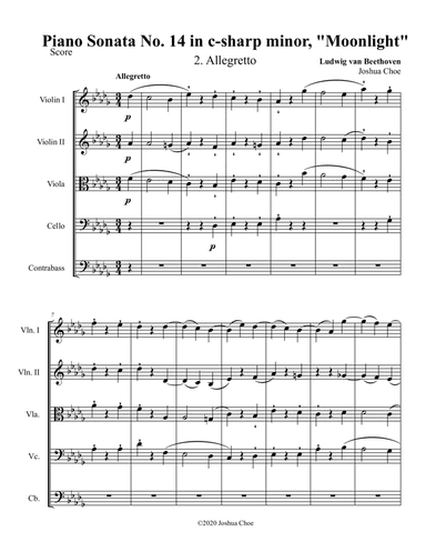 Moonlight Sonata, Movement 2