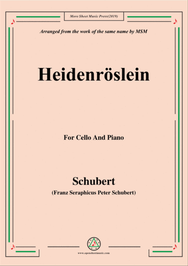 Schubert-Heidenröslein,for Flute and Piano