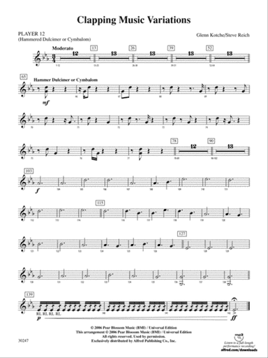 Clapping Music Variations: 12th Percussion