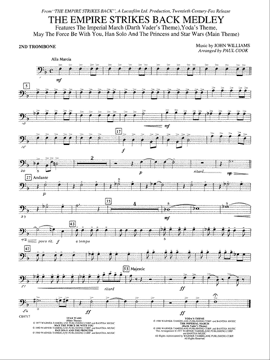 The Empire Strikes Back Medley: 2nd Trombone