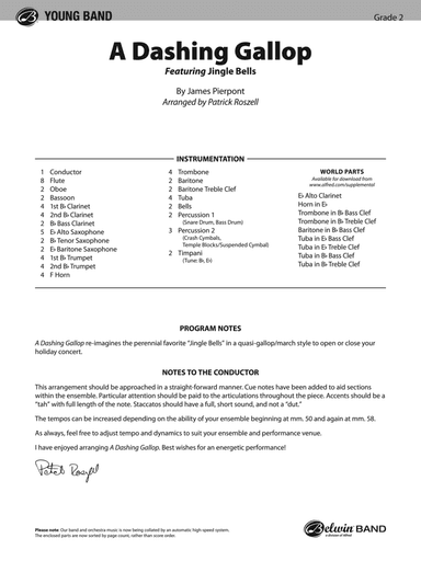 A Dashing Gallop: Score