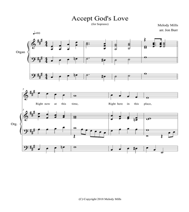 Accept God's Love (organ/soprano)