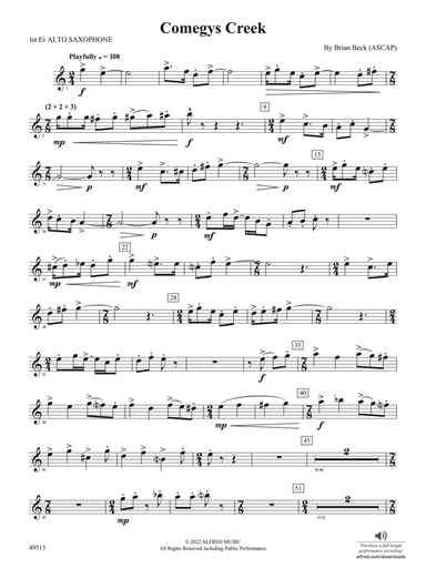 Comegys Creek: E-flat Alto Saxophone