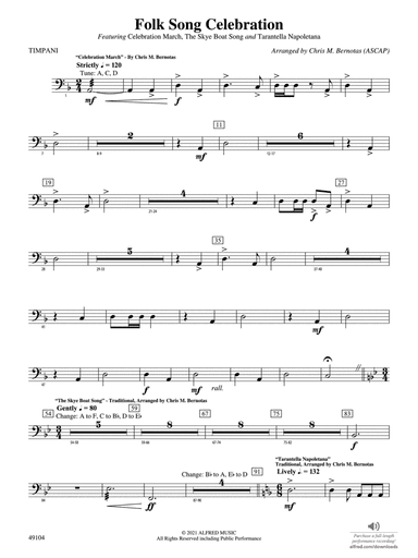 Folk Song Celebration: Timpani