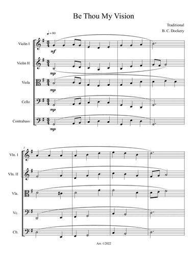 Be Thou My Vision (String Orchestra or Quintet)