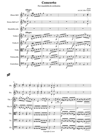 Concerto for Mandolin and Orchestra