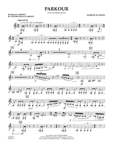Parkour - Bb Bass Clar. & Contrabass Cl.